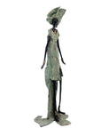 Bronze sans socle 55 cm vert et marron n°1 Bronzes d'Afrique
