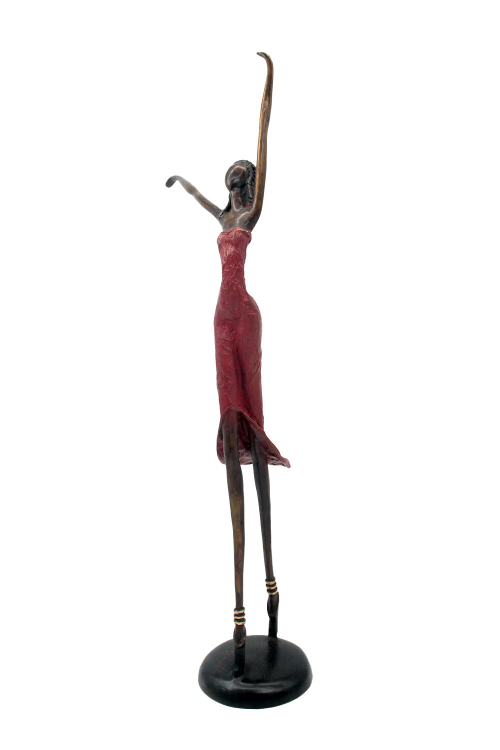 Bronze danseuse 55 cm rouge n°1 Bronzes d'Afrique
