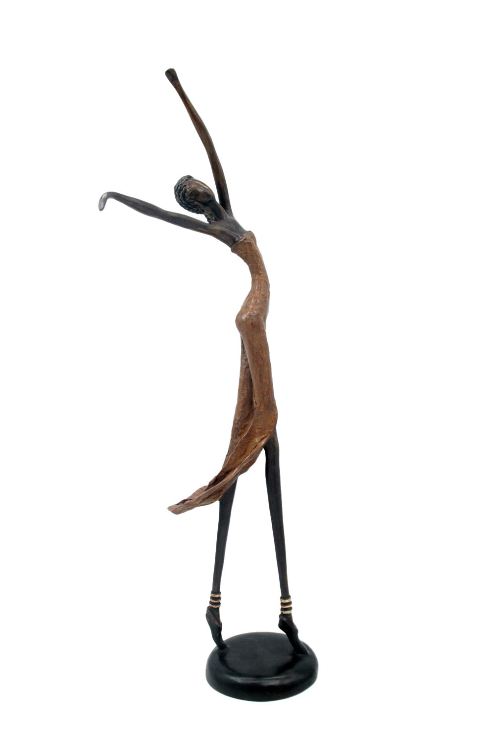 Bronze danseuse 55 cm marron n°1 Bronzes d'Afrique
