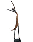 Bronze danseuse 55 cm marron n°1 Bronzes d'Afrique