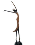 Bronze danseuse 55 cm marron n°1 Bronzes d'Afrique
