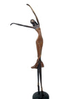Bronze danseuse 55 cm marron n°1 Bronzes d'Afrique