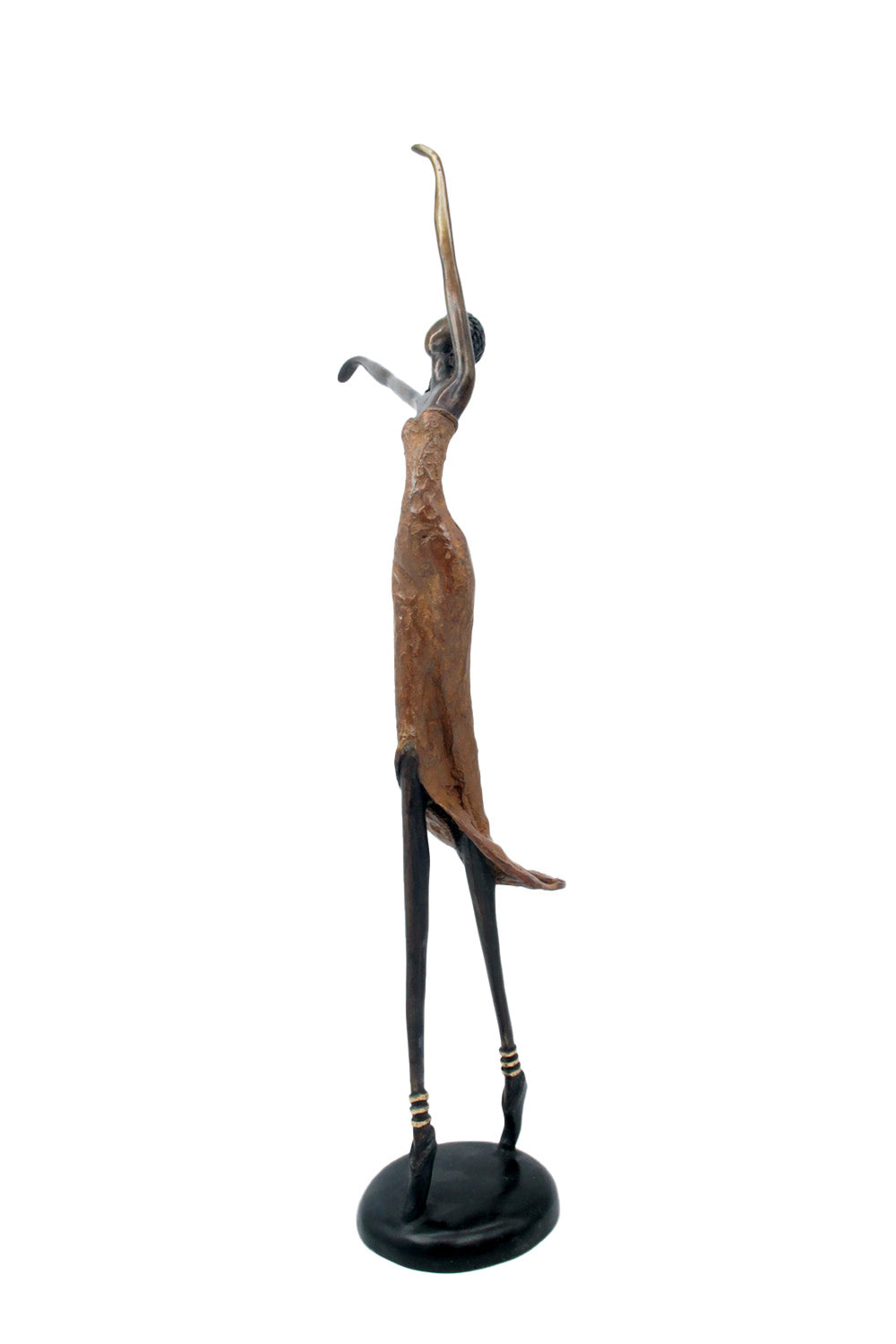 Bronze danseuse 55 cm marron n°1 Bronzes d'Afrique
