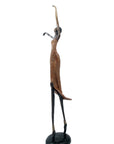 Bronze danseuse 55 cm marron n°1 Bronzes d'Afrique