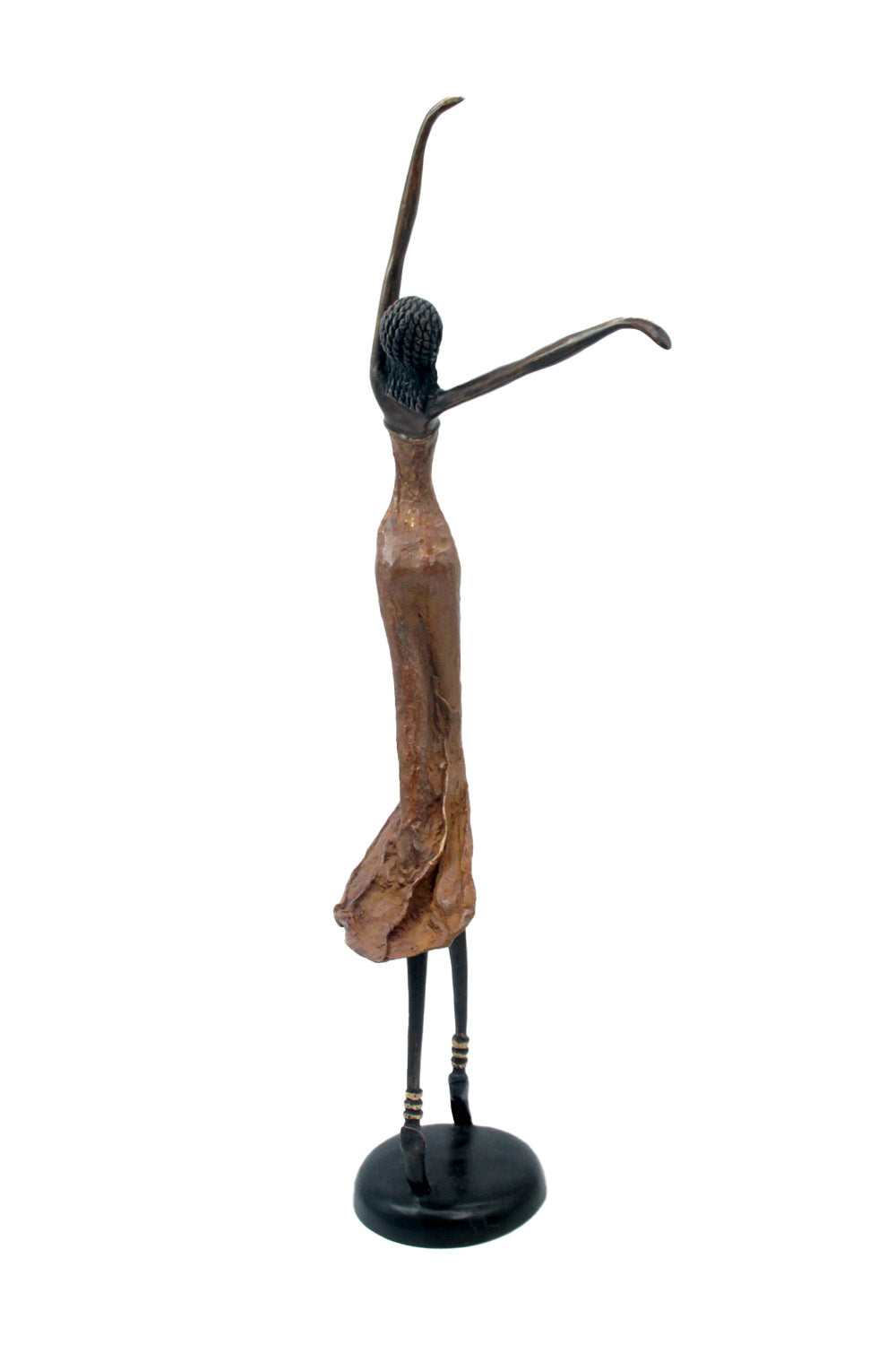 Bronze danseuse 55 cm marron n°1 Bronzes d'Afrique