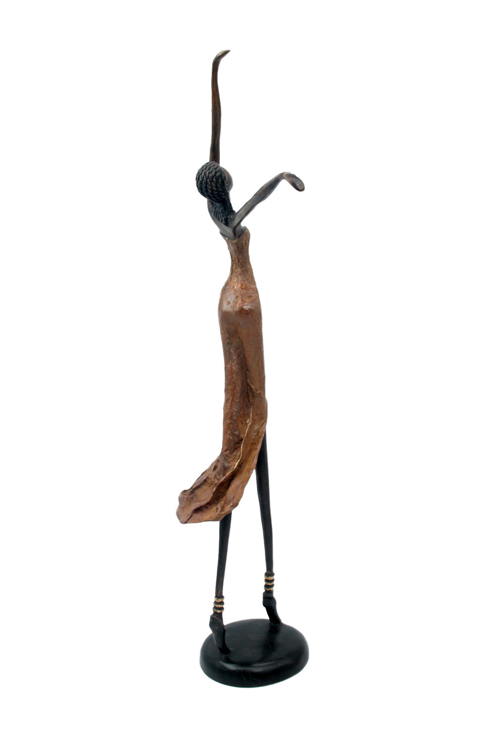 Bronze danseuse 55 cm marron n°1 Bronzes d'Afrique