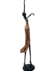 Bronze danseuse 55 cm marron n°1 Bronzes d'Afrique