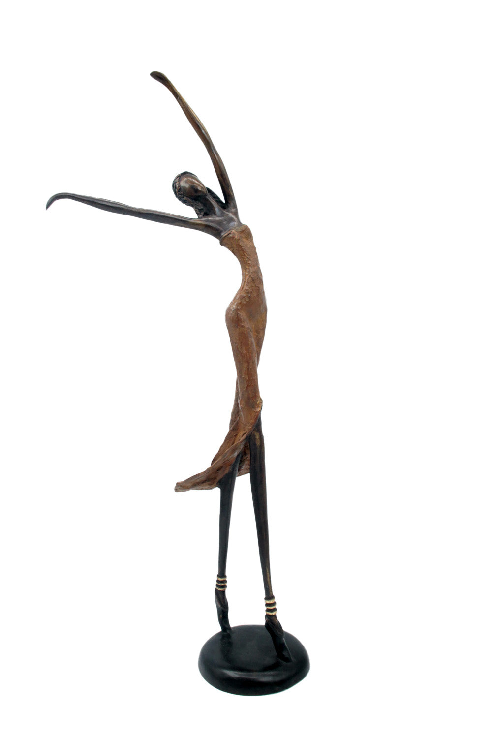 Bronze danseuse 55 cm marron n°1 Bronzes d'Afrique