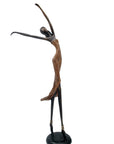 Bronze danseuse 55 cm marron n°1 Bronzes d'Afrique