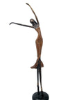 Bronze danseuse 55 cm marron n°1 Bronzes d'Afrique