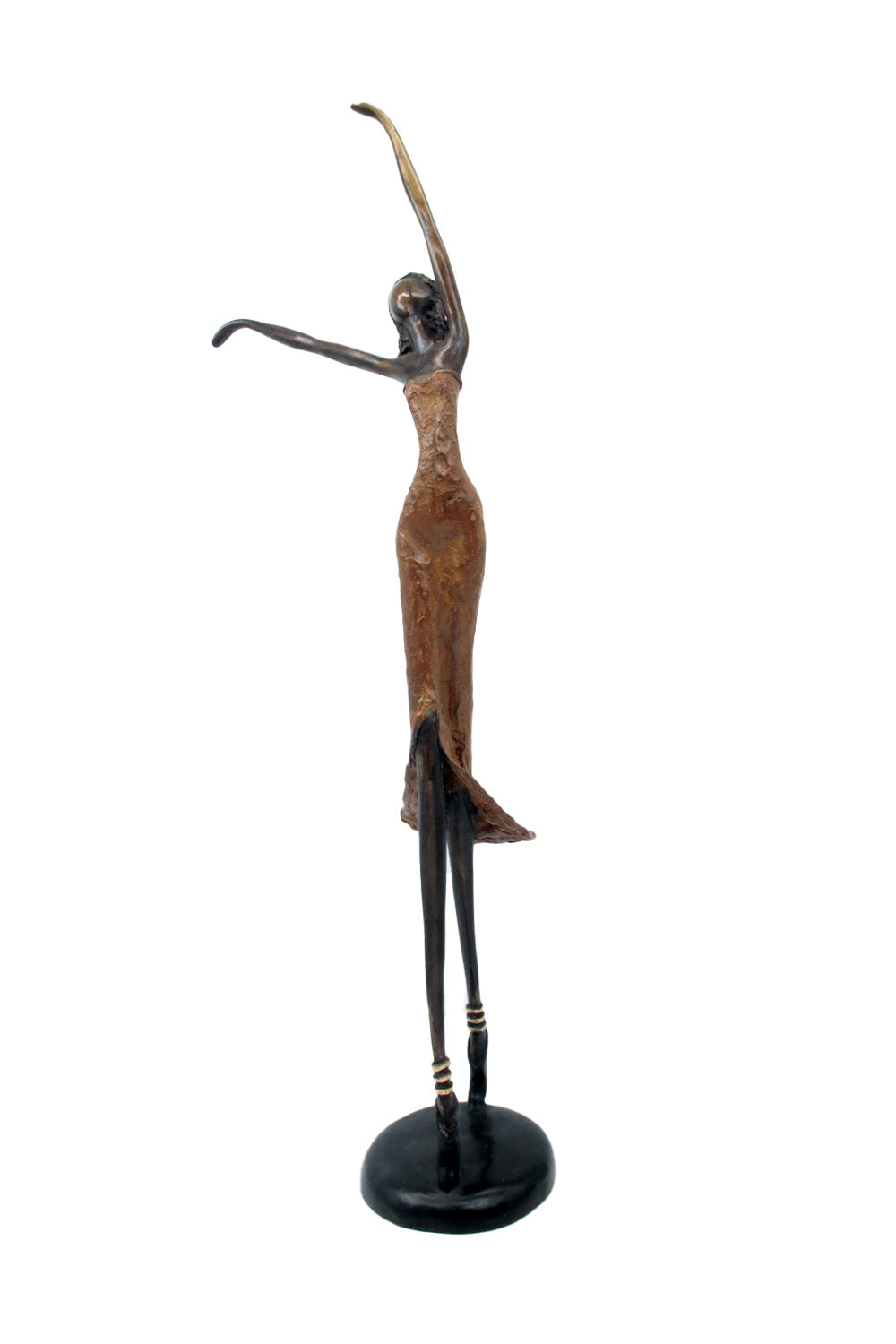 Bronze danseuse 55 cm marron n°1 Bronzes d'Afrique