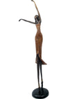Bronze danseuse 55 cm marron n°1 Bronzes d'Afrique