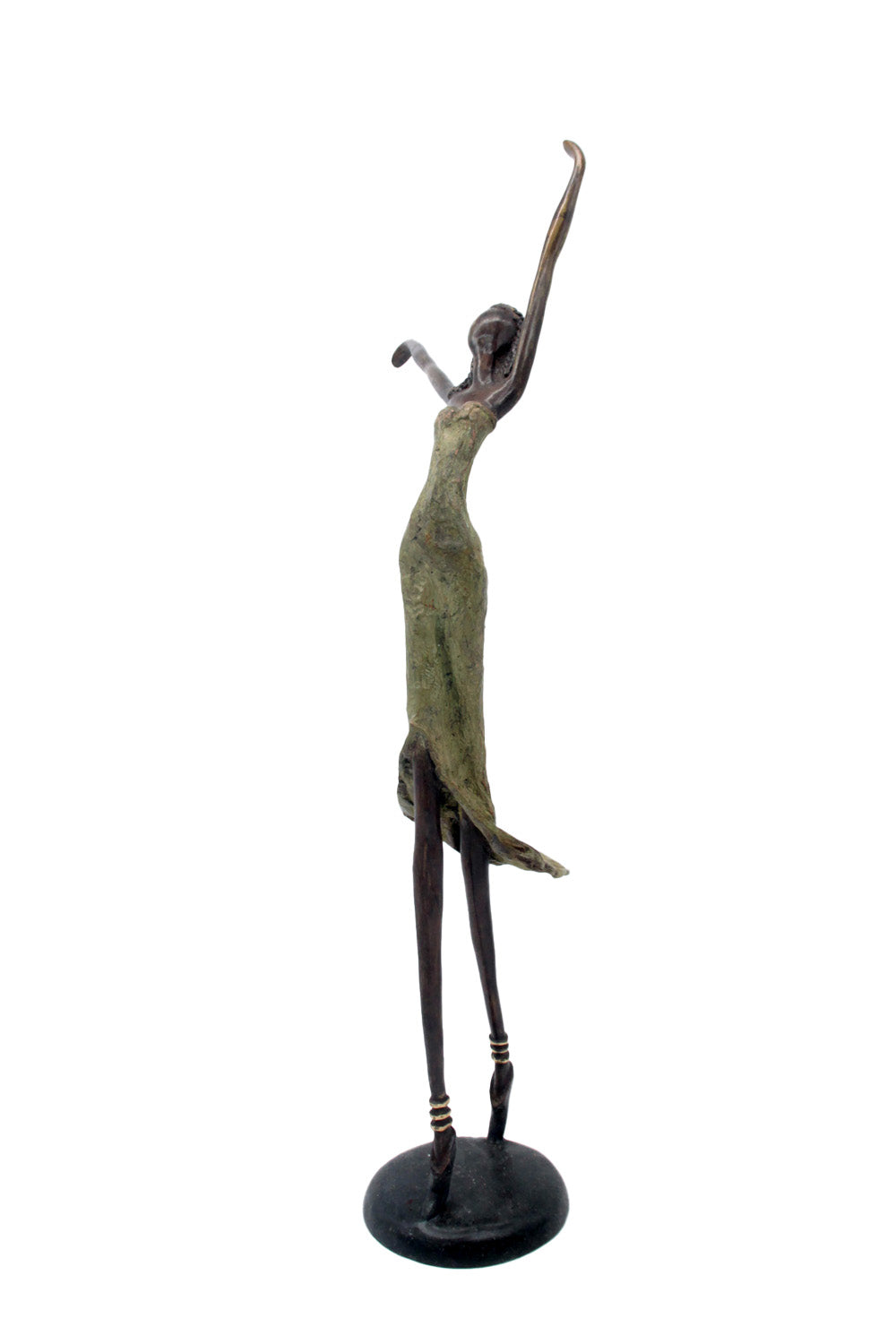 Bronze danseuse 55 cm vert n°1 Bronzes d'Afrique