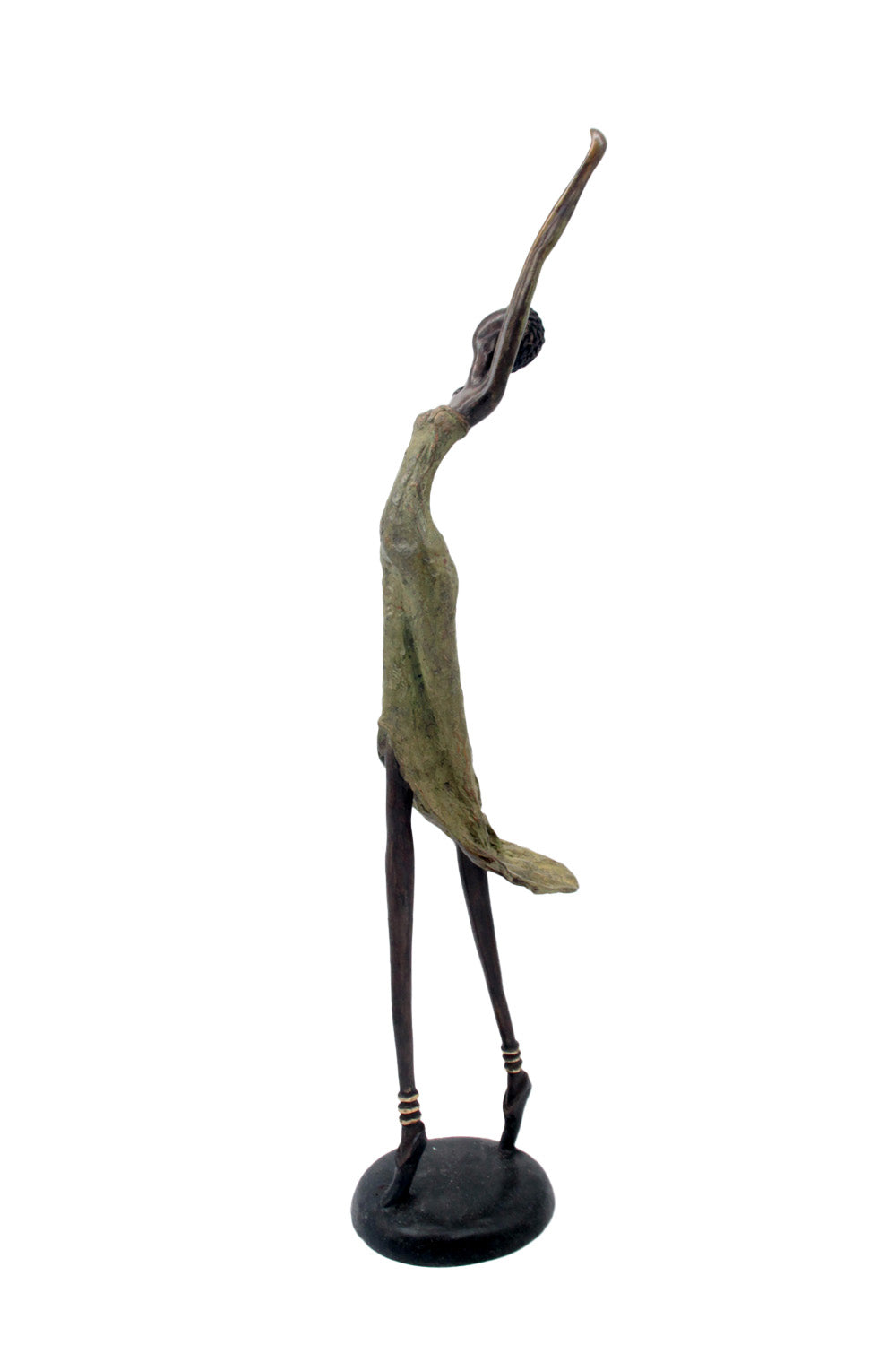 Bronze danseuse 55 cm vert n°1 Bronzes d'Afrique