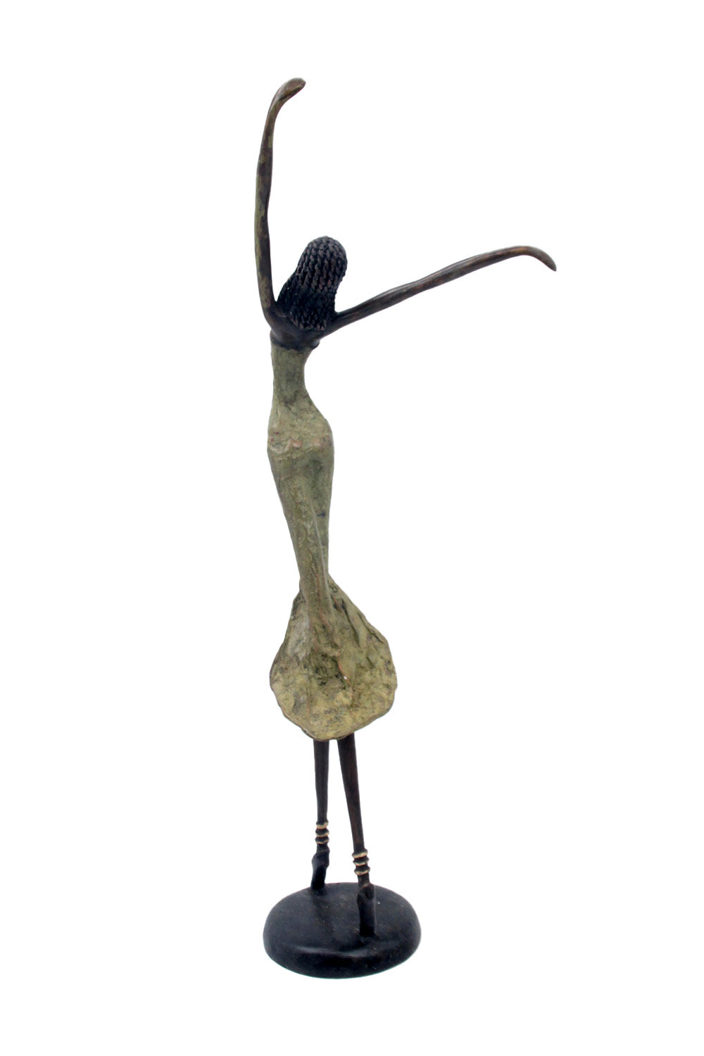 Bronze danseuse 55 cm vert n°1 Bronzes d'Afrique