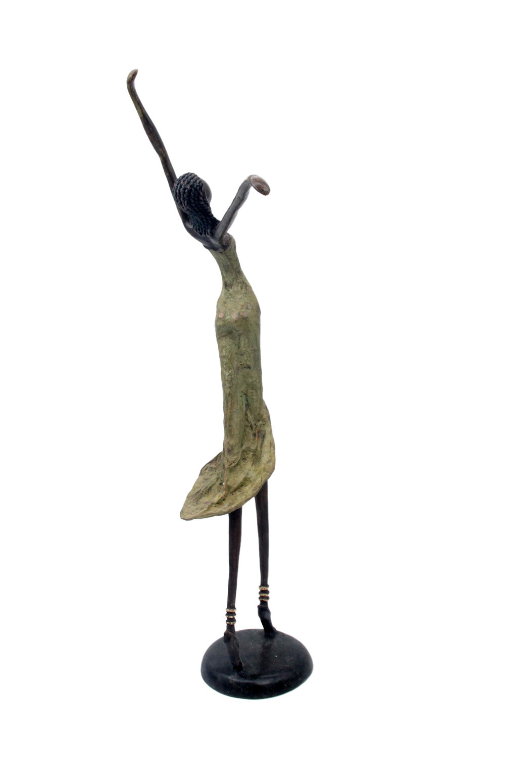 Bronze danseuse 55 cm vert n°1 Bronzes d'Afrique