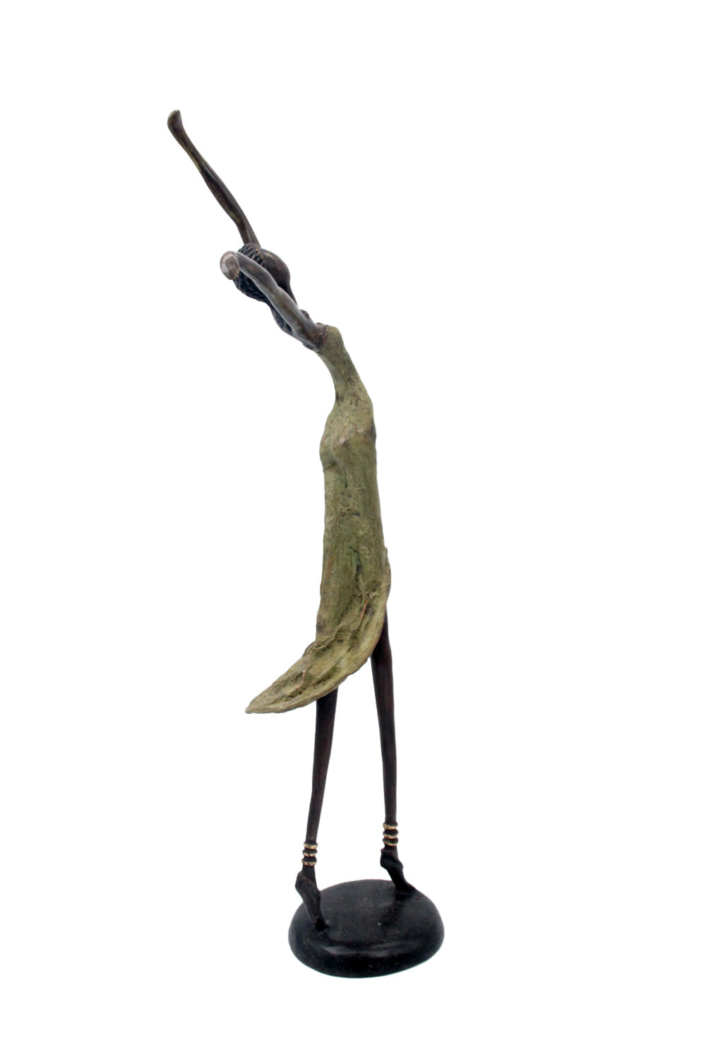 Bronze danseuse 55 cm vert n°1 Bronzes d'Afrique