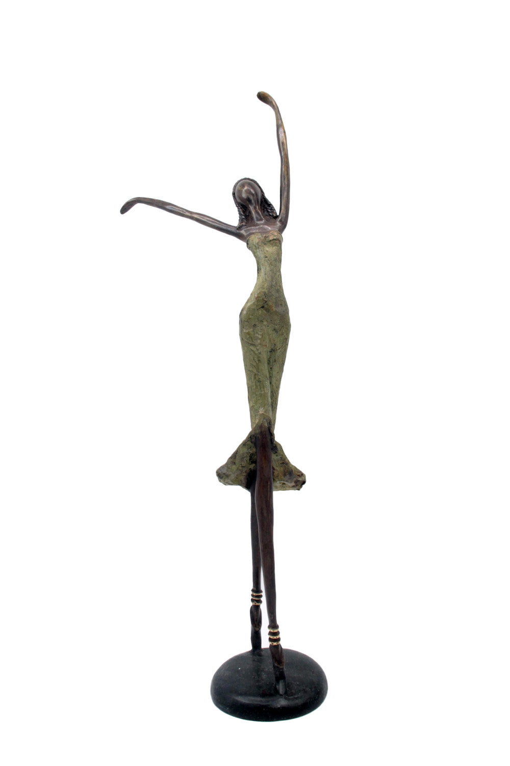 Bronze danseuse 55 cm vert n°1 Bronzes d'Afrique