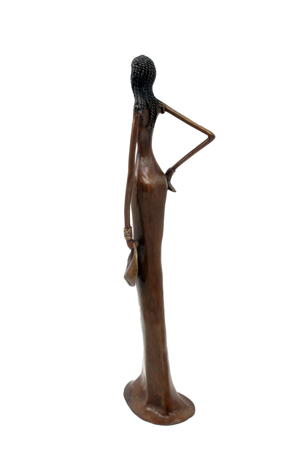 Bronze Issouf sans socle 55 cm marron n°1 Bronzes d'Afrique