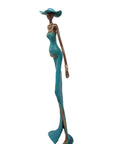 Bronze Issouf sans socle 55 cm bleu n°1 Bronzes d'Afrique