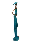 Bronze Issouf sans socle 55 cm bleu n°1 Bronzes d'Afrique