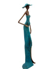 Bronze Issouf sans socle 55 cm bleu n°1 Bronzes d'Afrique