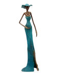 Bronze Issouf sans socle 55 cm bleu n°1 Bronzes d'Afrique
