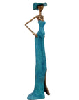 Bronze Issouf sans socle 55 cm bleu n°2 Bronzes d'Afrique