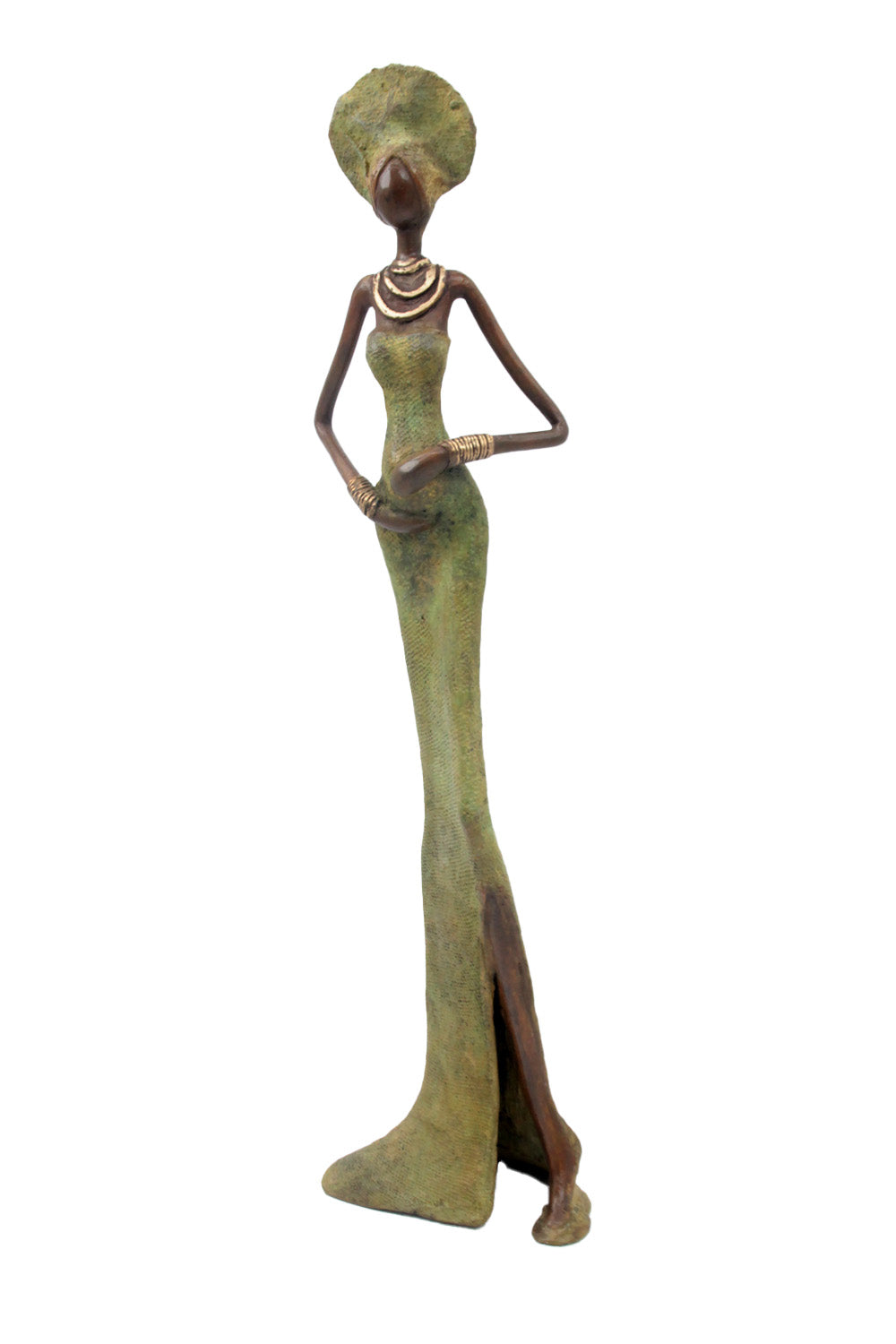 Bronze Issouf 55 cm vert n°1 Bronzes d'Afrique