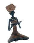 Bronze assis à poser 25 cm marron n°7 Bronzes d'Afrique