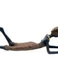Bronze allongé 20 cm marron n°12 Bronzes d'Afrique