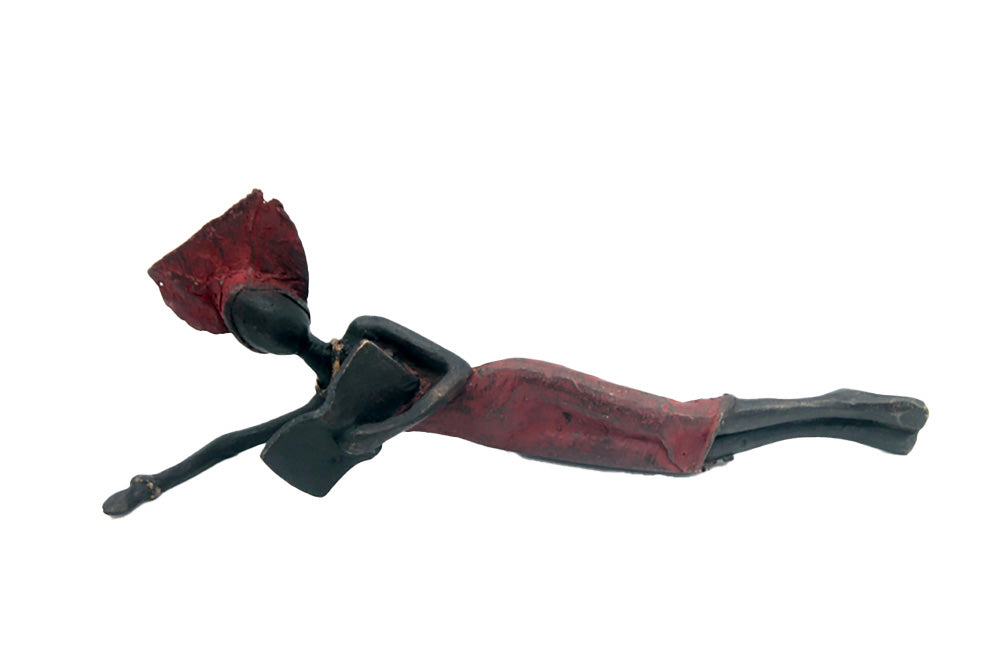Bronze allongé 20 cm rouge n°3 Bronzes d'Afrique