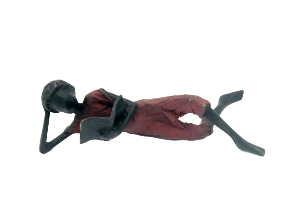 Bronze allongé 20 cm rouge n°11 Bronzes d'Afrique