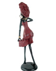 Bronze danseuse 50 cm rouge n°1 Bronzes d'Afrique