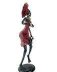 Bronze danseuse 50 cm rouge n°1 Bronzes d'Afrique