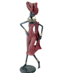 Bronze danseuse 50 cm rouge n°2 Bronzes d'Afrique
