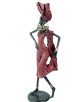 Bronze danseuse 50 cm rouge n°2 Bronzes d'Afrique