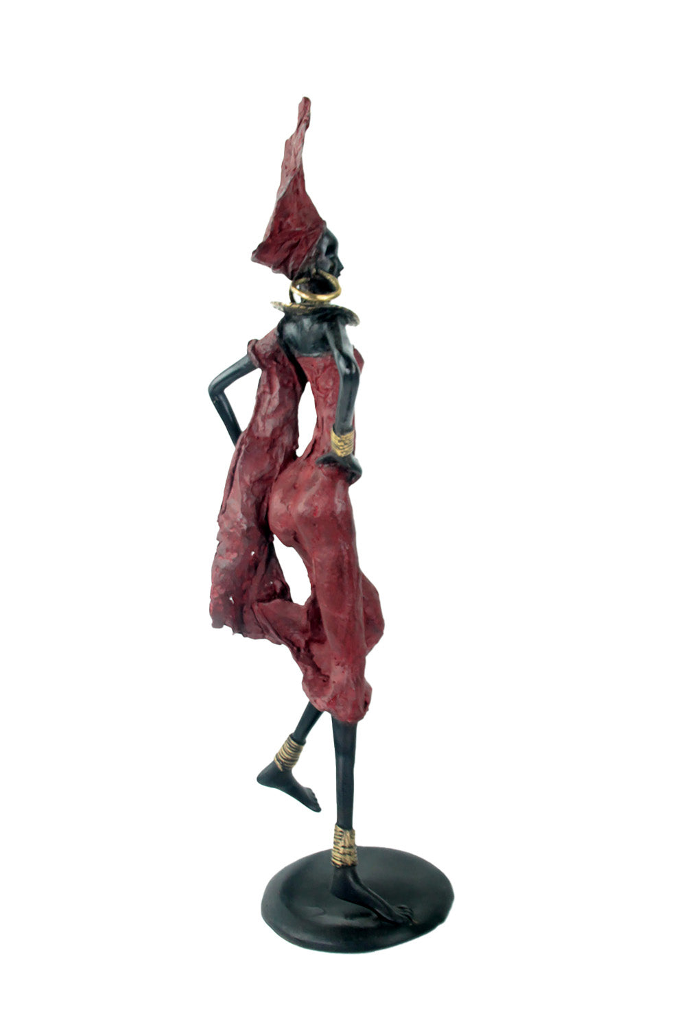 Bronze danseuse 50 cm rouge n°2 Bronzes d'Afrique