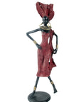 Bronze danseuse 50 cm rouge n°2 Bronzes d'Afrique