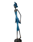 Bronze Issouf 70 cm bleu n°3 Bronzes d'Afrique