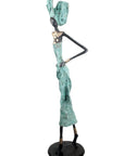 Bronze Issouf 110 cm turquoise n°2 Bronzes d'Afrique
