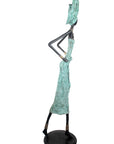 Bronze Issouf 110 cm turquoise n°2 Bronzes d'Afrique