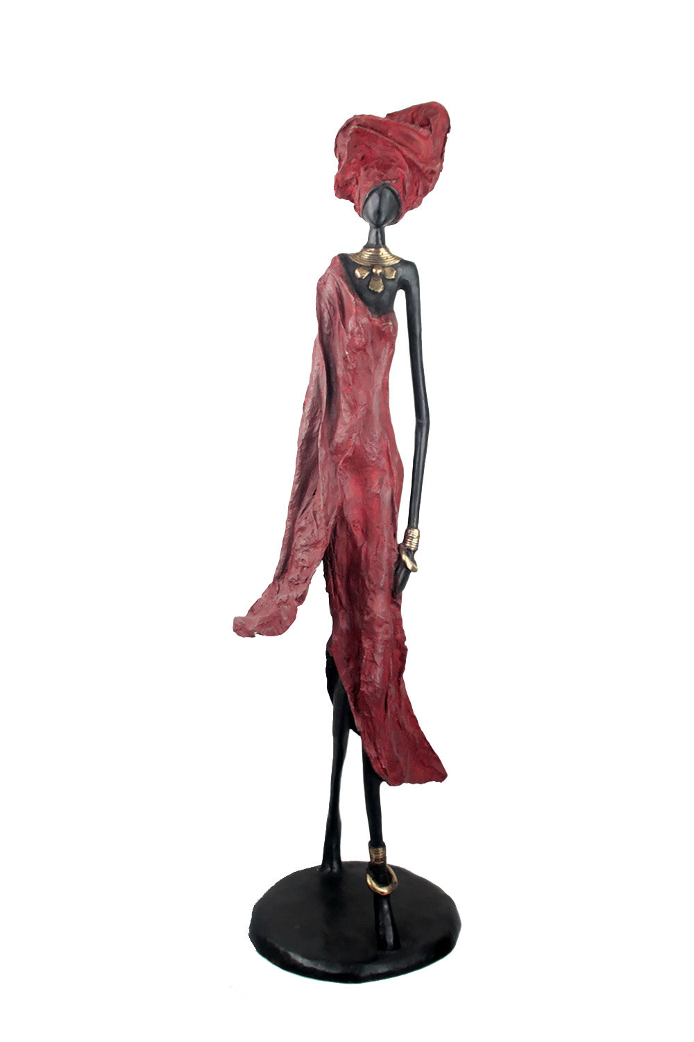 Bronze Issouf 110 cm rouge n°2 Bronzes d'Afrique