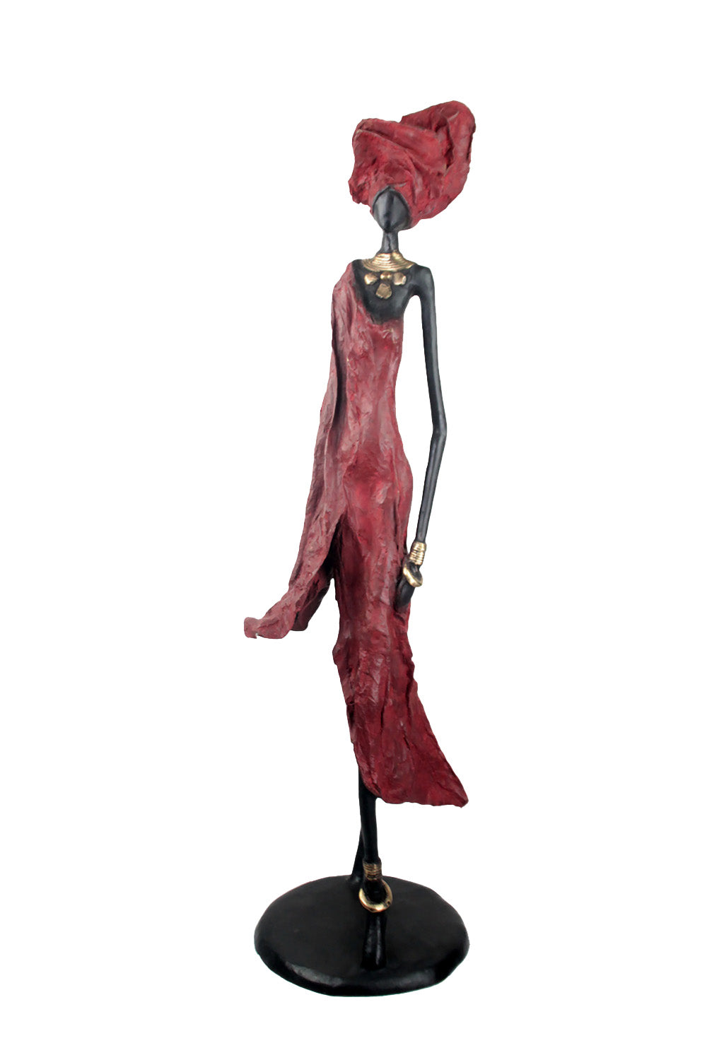 Bronze Issouf 110 cm rouge n°2 Bronzes d'Afrique