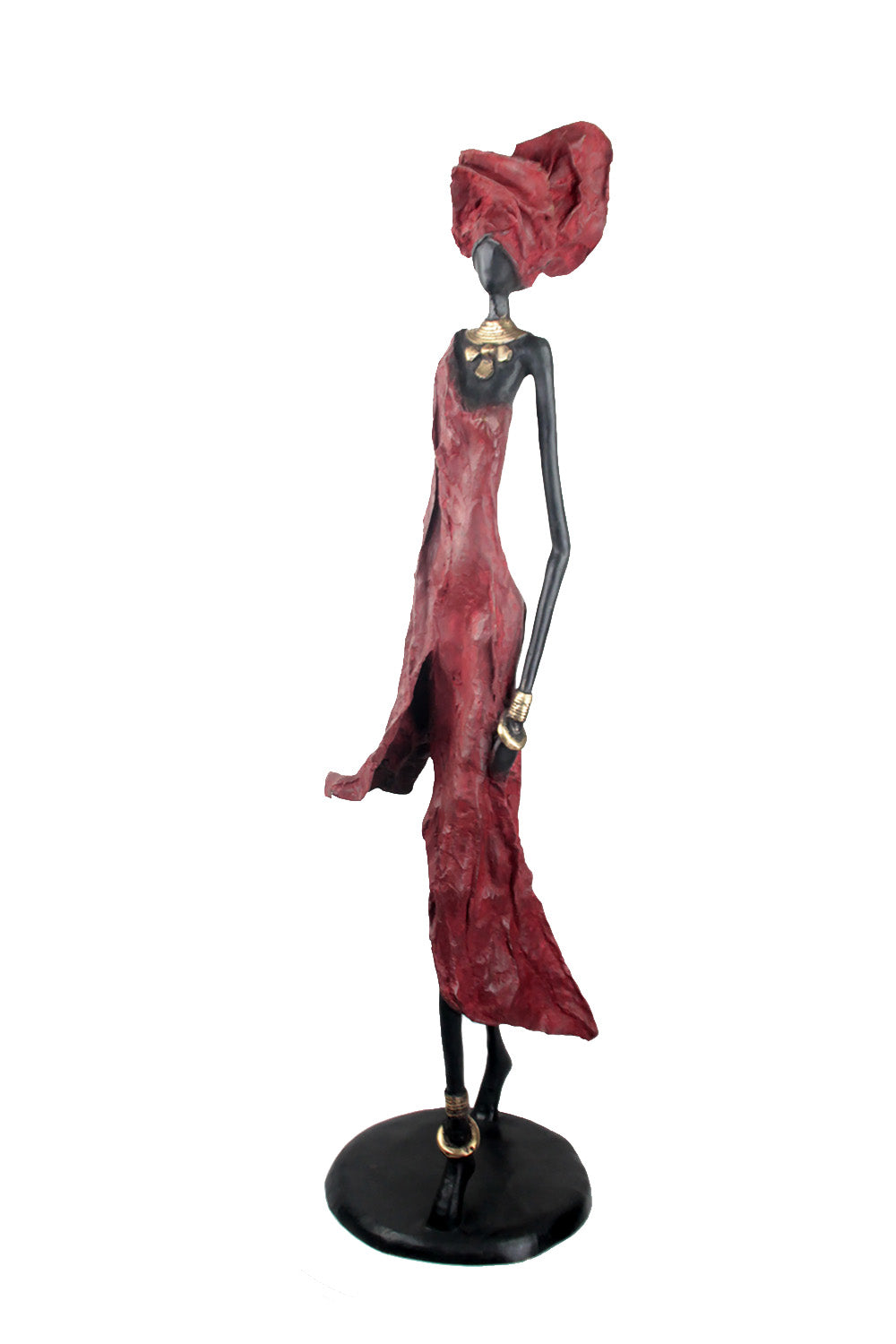 Bronze Issouf 110 cm rouge n°2 Bronzes d'Afrique