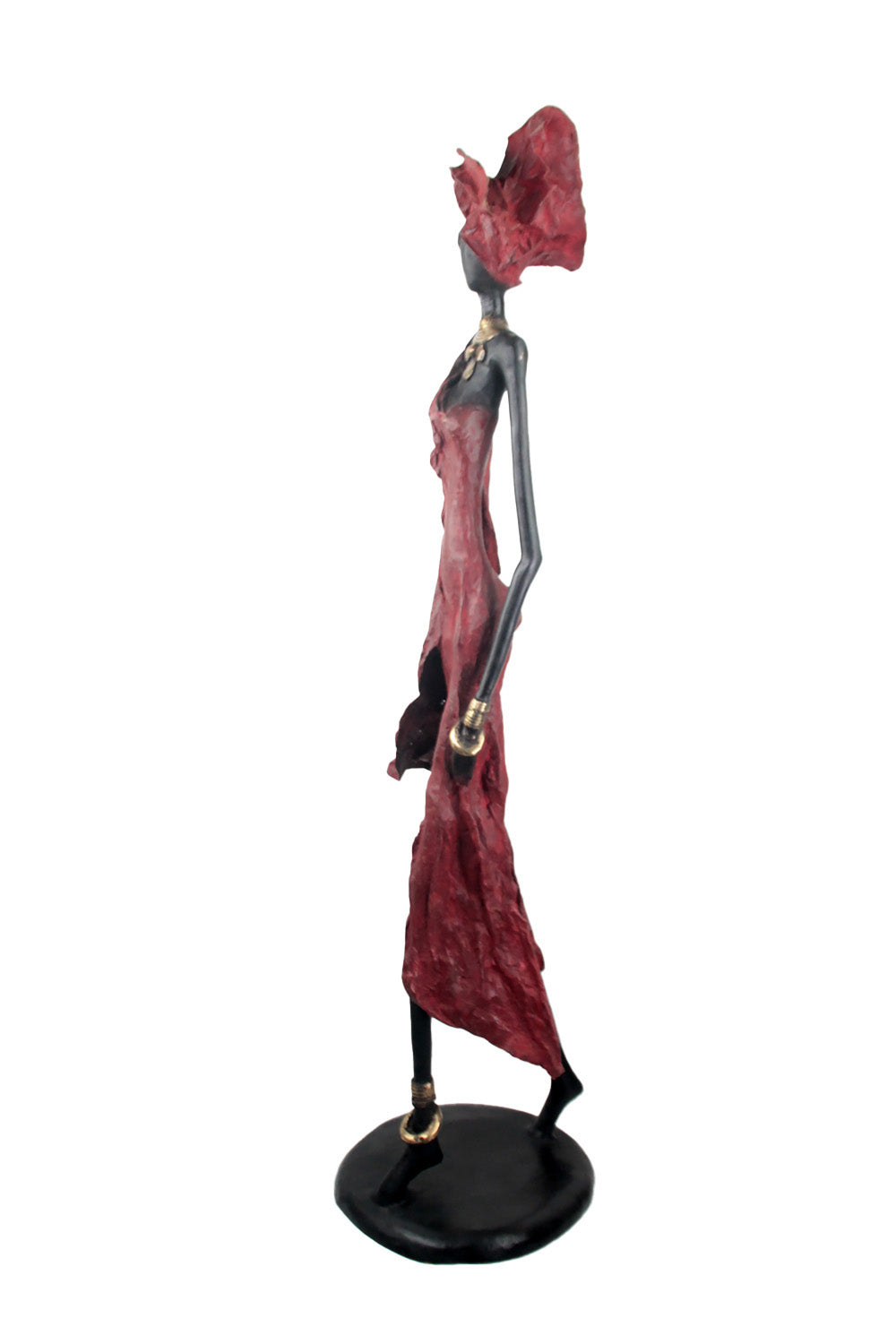 Bronze Issouf 110 cm rouge n°2 Bronzes d'Afrique