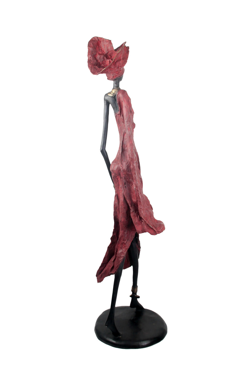 Bronze Issouf 110 cm rouge n°2 Bronzes d'Afrique