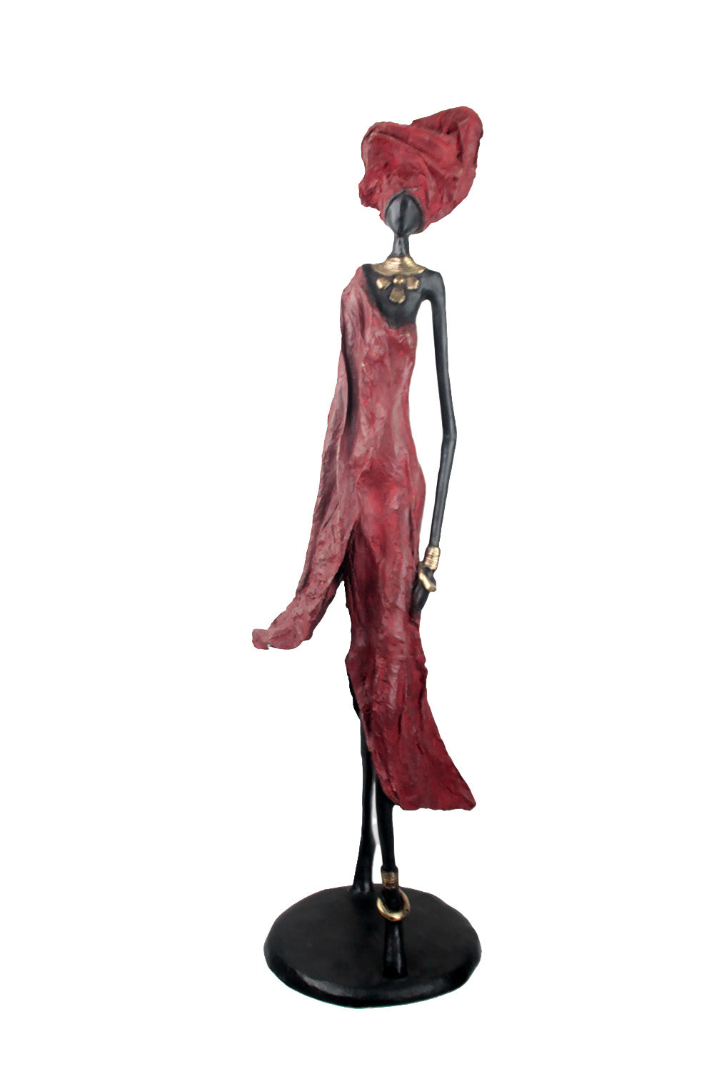 Bronze Issouf 110 cm rouge n°2 Bronzes d'Afrique