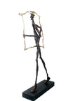 Bronze le paradigme 60 cm marron et doré n°1 Bronzes d'Afrique