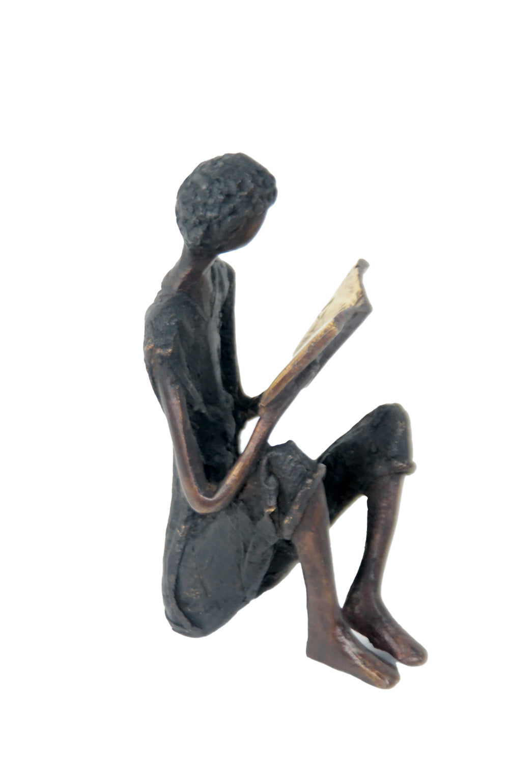 Bronze assis à poser 25 cm noir n°10 Bronzes d'Afrique